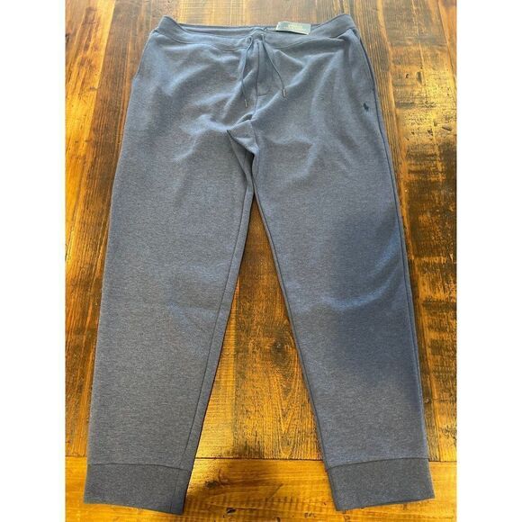POLO RALPH LAUREN Men’s Blue Heather Double Knit Jogger Pants Size 2XB NWT - Picture 1 of 5
